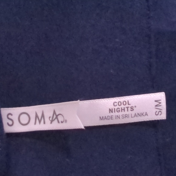 Soma Cool Nights Short Robe Medium/Small - Picture 6 of 9